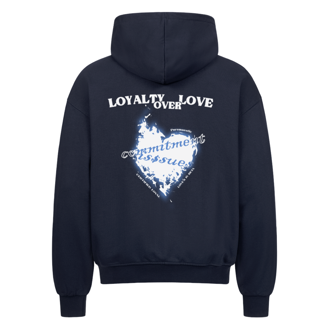 LOYALTY OVER LOVE - ZIPPER - BLACK / NAVY BLUE