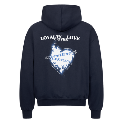 LOYALTY OVER LOVE - ZIPPER - BLACK / NAVY BLUE